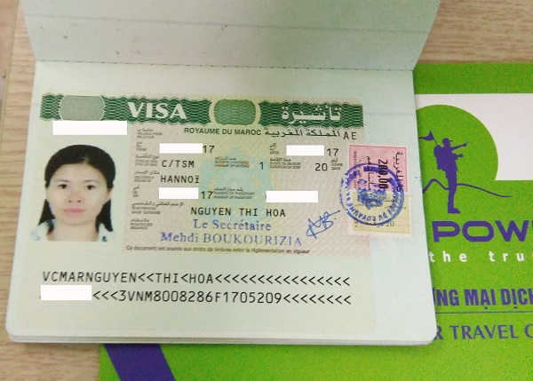 Chúc mừng visa Ma rốc